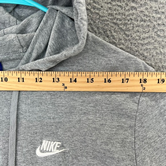 NIKE Hoodie Pullover Sweatshirt Men Large Gray Blue Tag Long Sleeve - Picture 5 of 15